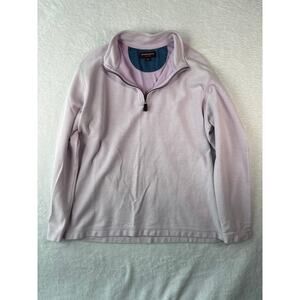Johnston & Murphy Quarter Zip Cotton Pullover Men Size XL Preppy Sweater